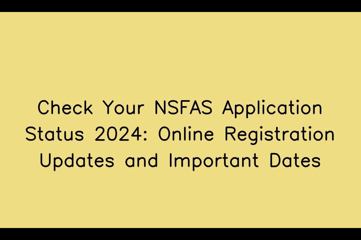NSFAS Application Status 2024